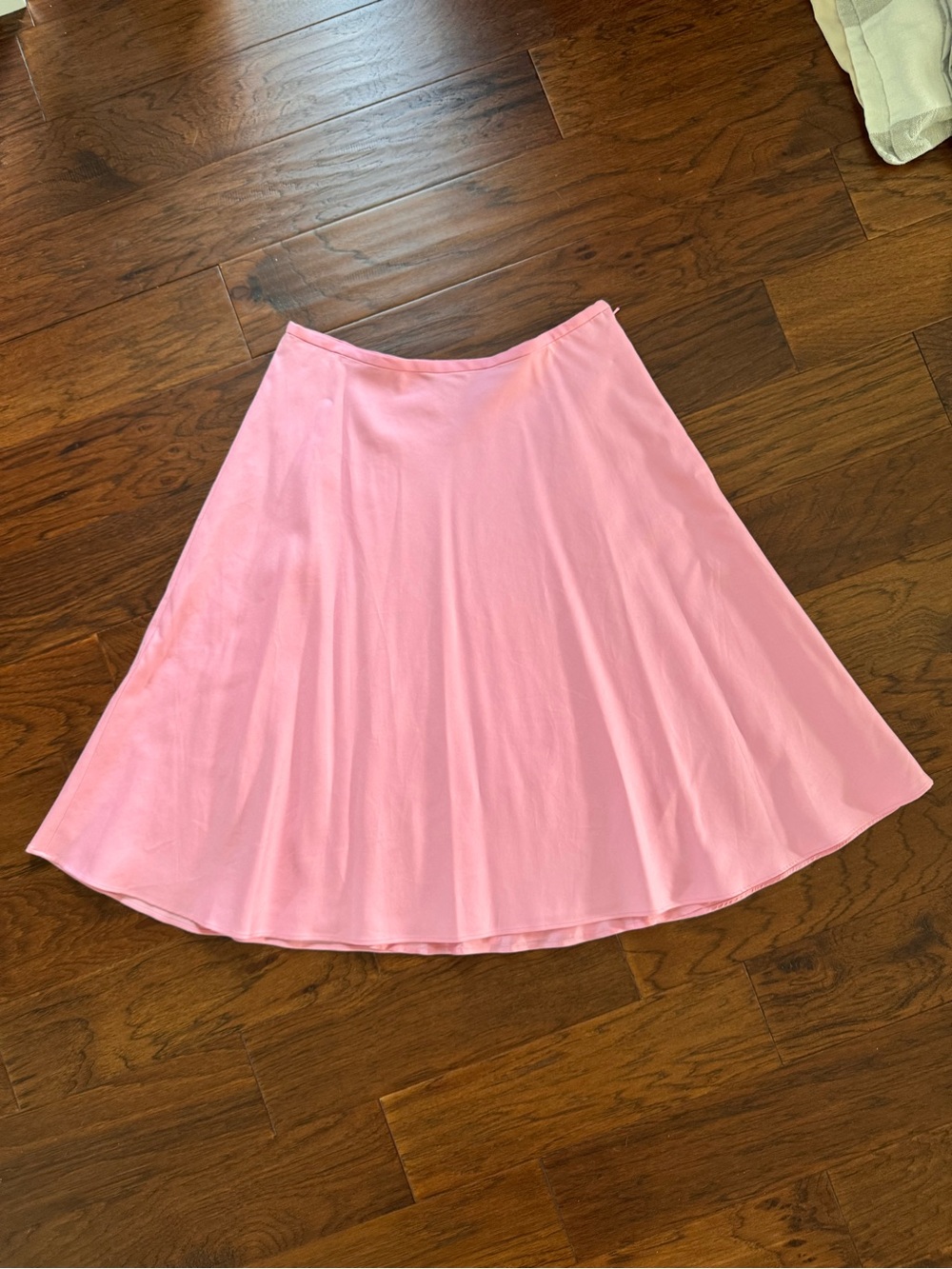 Lauren Ralph Lauren Pink Satin Full A-Line Midi Skirt Size 12